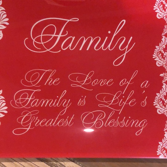 Little River Gifts Glass “Family” Tray - Picture 5 of 5